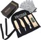 Wood Whittling Kit for Beginners – 8-Piece Wood Carving Knife Set with Leather Strop, Gloves & Gift Box – Kids & Adults Woodworking Kit (ashwood)
